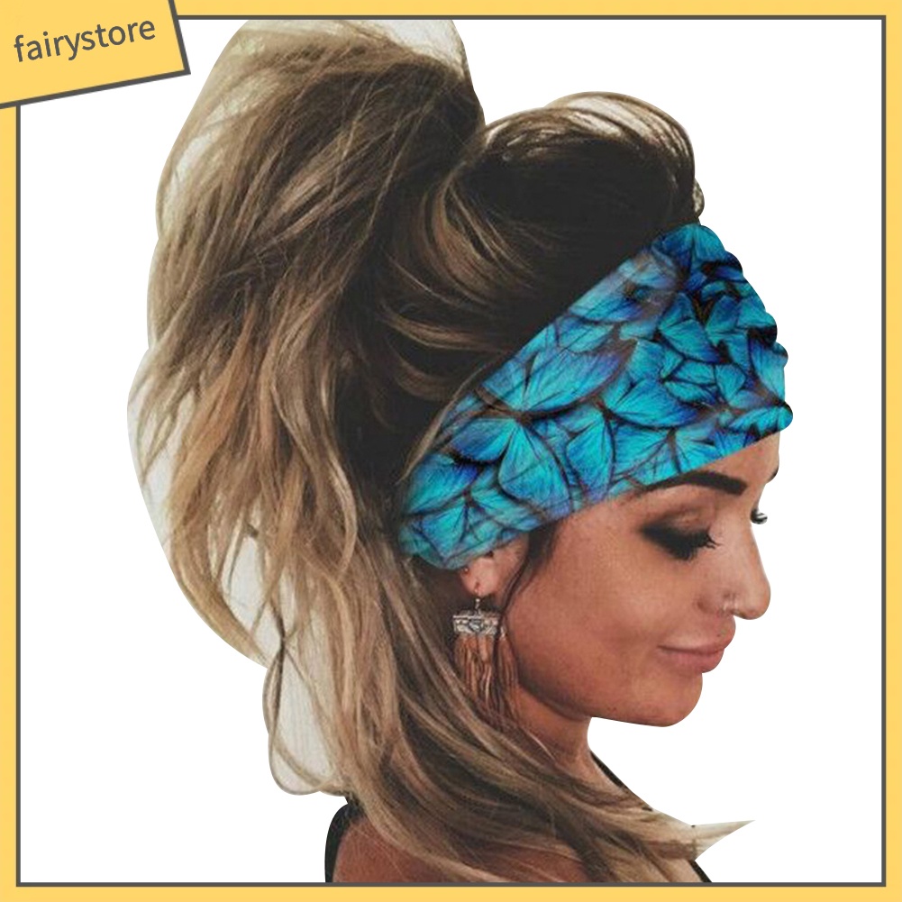 Băng Đô Thể Thao Bản Rộng Co Giãn Thoáng Khí Thấm Hút Mồ Hôi Nhiều Màu