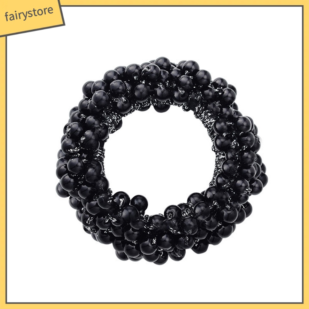 Dây Cột Tóc Co Giãn Đính Ngọc Trai Giả Thời Trang Cho Nữ