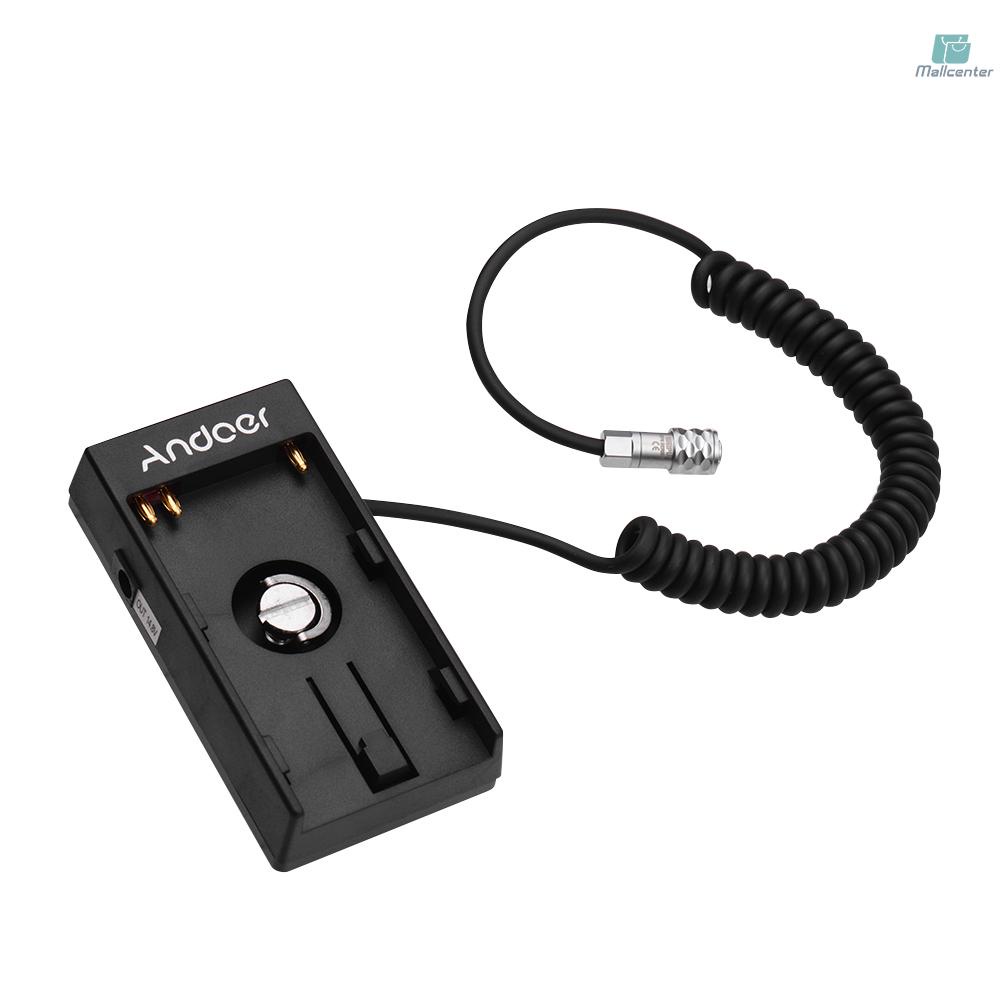 Andoer Camera DV Battery Power Supply Mount Plate Adapter with 1/4 Inch Screw for Blackmagic Cinema Pocket Camera BMPCC 4K for  BP-U30 U60 U90 BP-U Battery