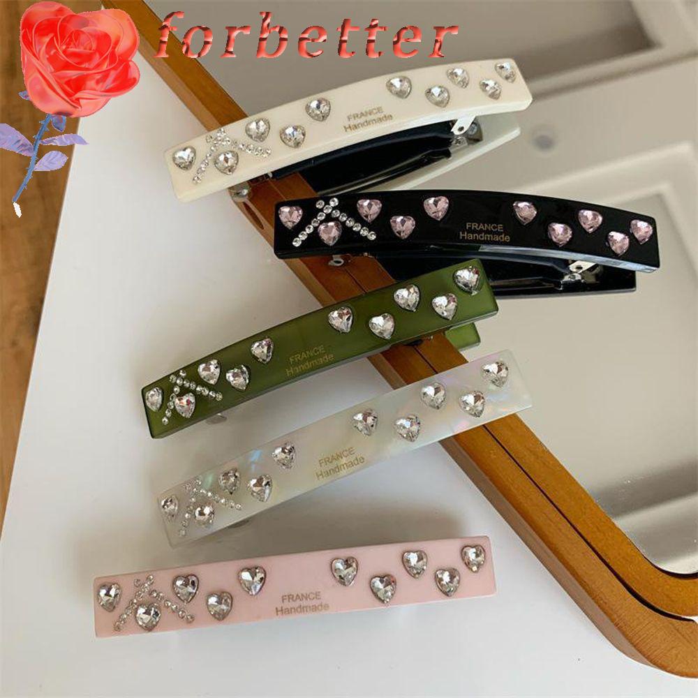 Kẹp Tóc Hình Trái Tim Bằng Acetate Thời Trang|Kẹp Tóc Một Chữ Cái Thời Trang Dành Cho Nữ