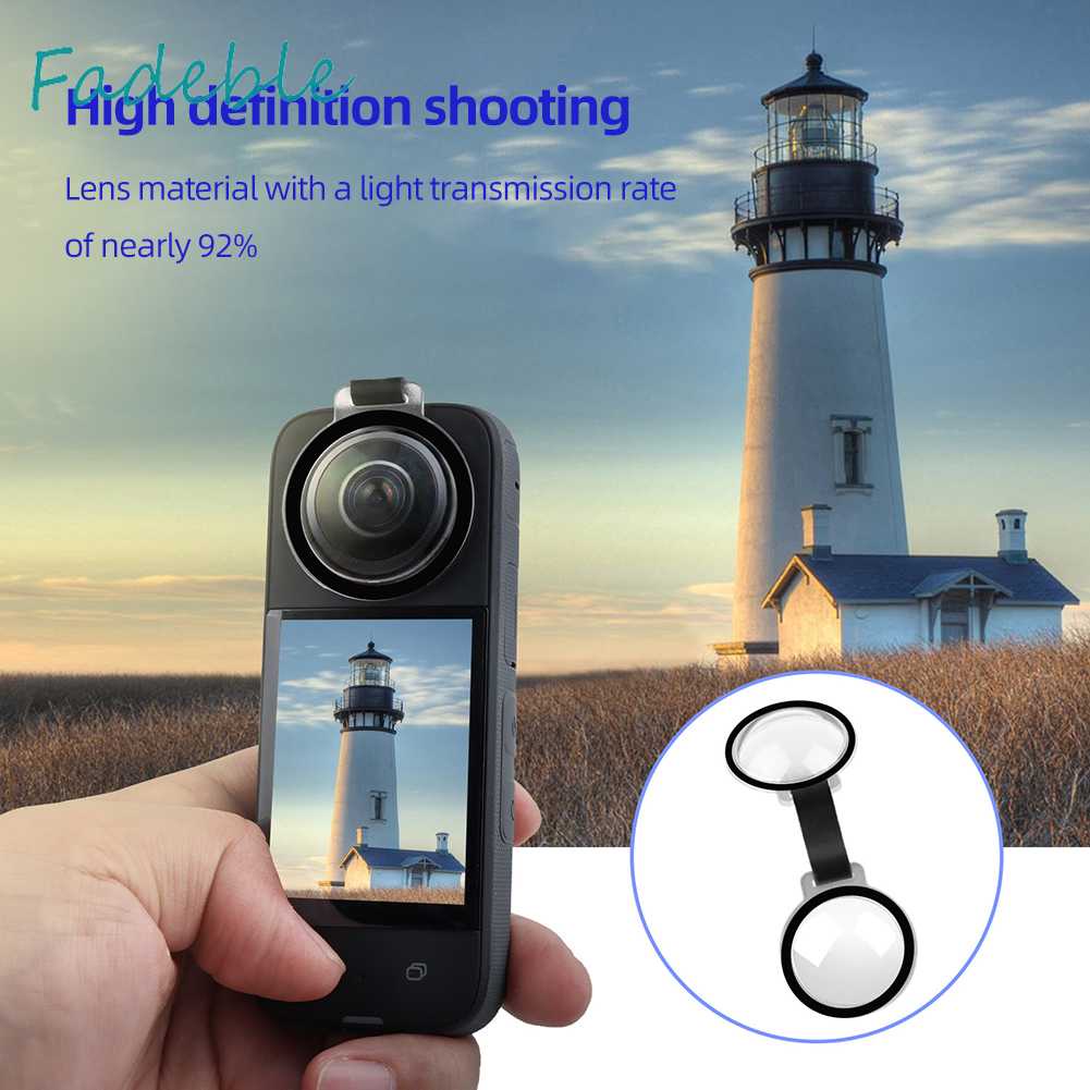 Nắp Bảo Vệ Ống Kính Máy Ảnh Trong Suốt Cho Insta 360 X3