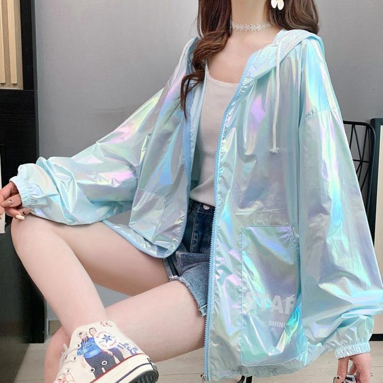 Áo Khoác Cardigan Mỏng Chống Nắng Dáng Rộng Phong Cách Phương Tây Thời Trang Mùa Hè Cho Nữ