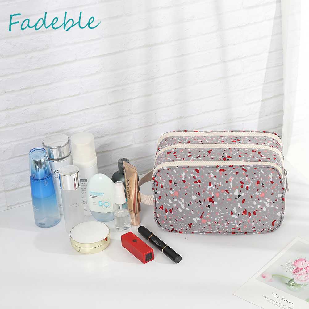 Túi Đựng Mỹ Phẩm Chia Ngăn Khô Ướt Chống Thấm Nước Tiện Dụng