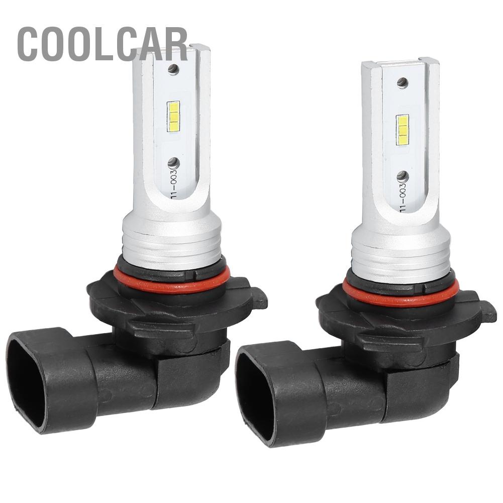 CoolCar 2 bóng đèn pha 9005 HB3 72W 6000K trắng Hạt sương mù LED có giải mã