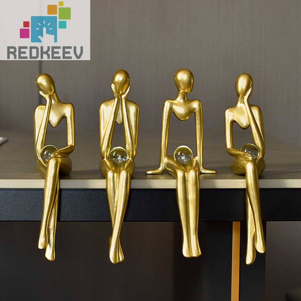 Tượng Điêu Khắc Nghệ Thuật Bằng Nhựa Resin Để Bàn Trang Trí Trong Nhà / Ngoài Trời