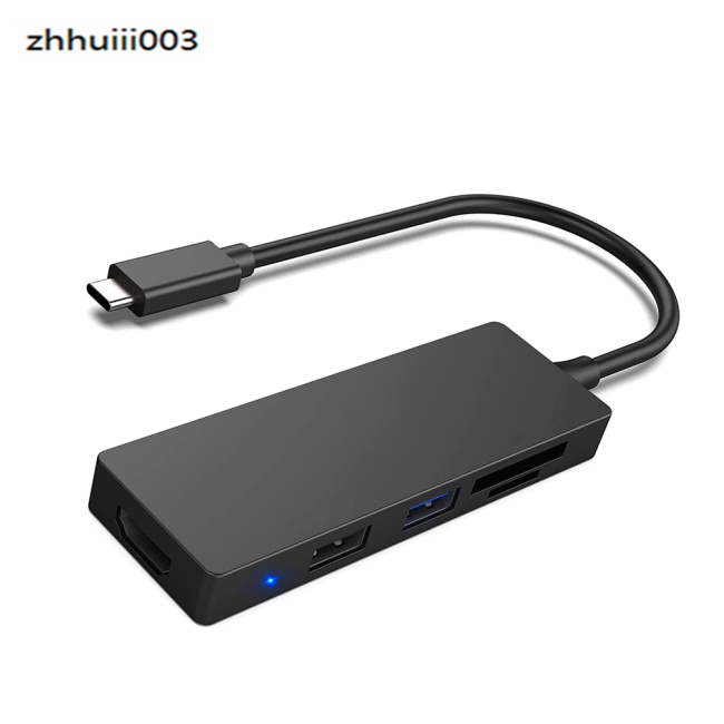 Bộ Chia Cổng Usb Type c 5 Trong 1 Đầu Đọc Thẻ Nhớ Usb 2.0 / 3.0 Fordmi