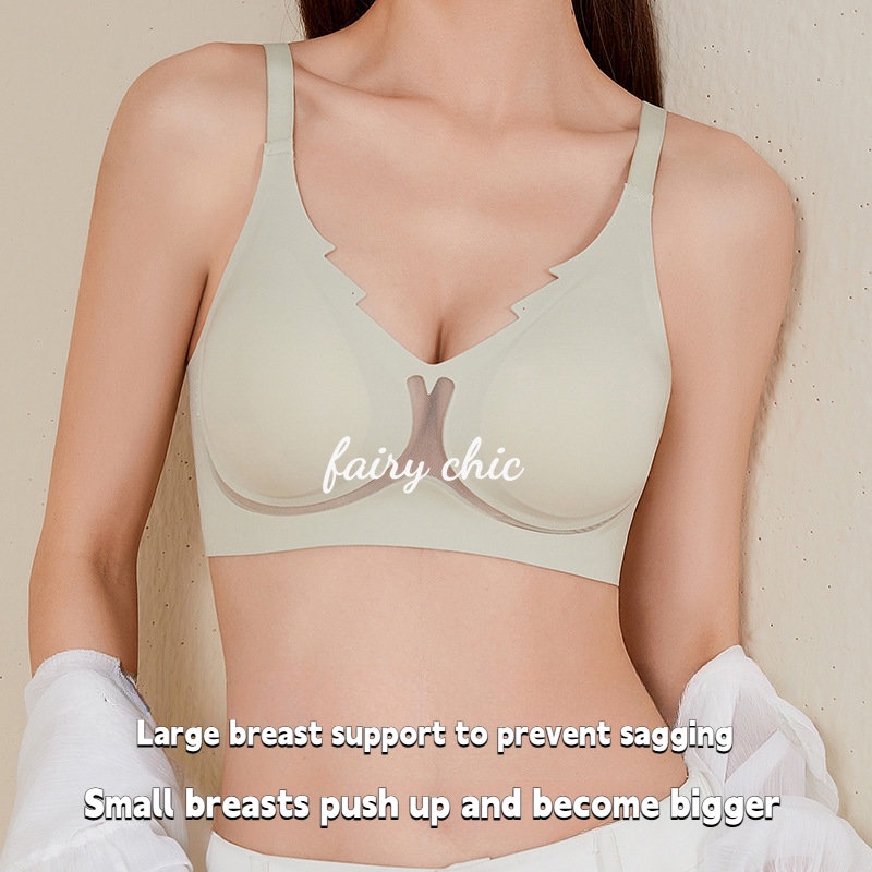 Áo Lót Không Gọng Không Đường May Có Mút Đệm Nâng Ngực Thiết Kế Thoải Mái Quyến Rũ