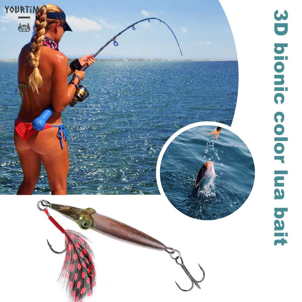 Mồi Câu Cá Nhân Tạo 3D 66mm Có Hiệu Ứng Phát Sáng