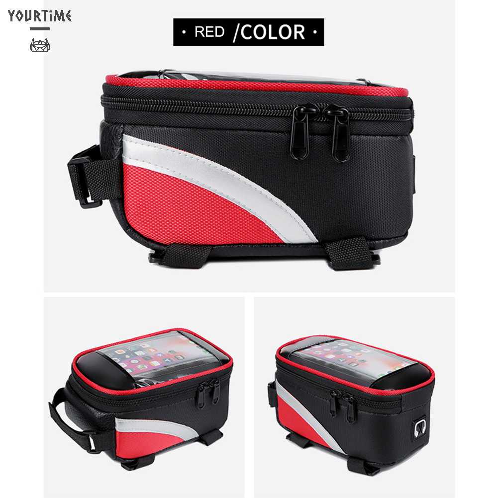 Túi Đựng Điện Thoại Gắn Phía Trước Xe Đạp Leo Núi MTB Có Thể Chạm Màn Hình Cảm Ứng