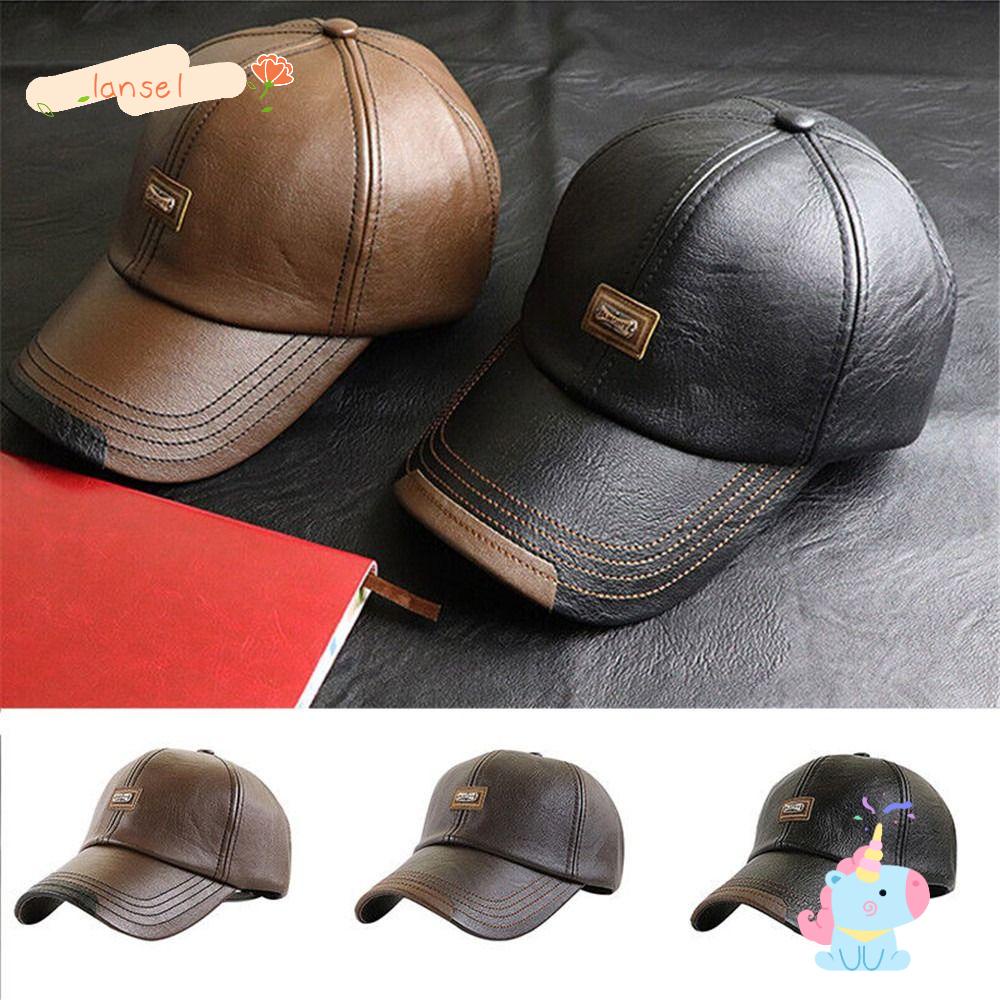 Nón Lưỡi Trai Bằng Da Dày Dặn Ấm Áp Thời Trang