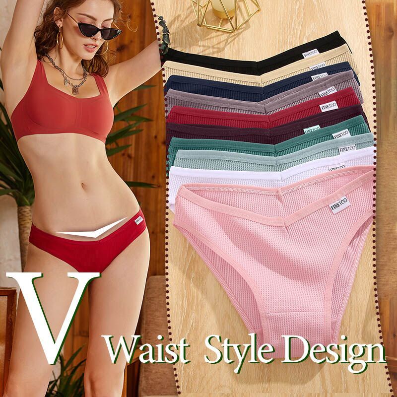 Take Talk Quần Lót Cotton Waffle Mềm Mại Thoáng Khí 10 Màu Trơn Quyến Rũ Cho Nữ