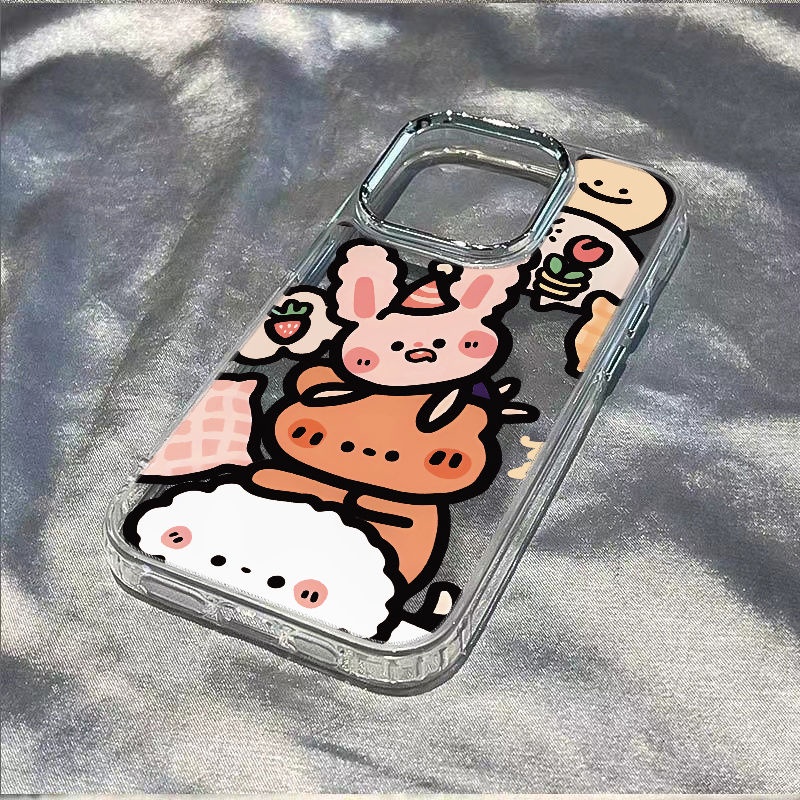 ✅Ốp Điện Thoại Dẻo Họa Tiết Động Vật Dễ Thương Chống Sốc Cho iPhone12714pro 8plus 1311