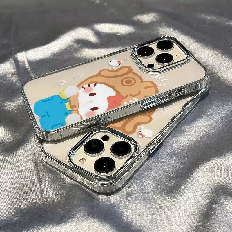 ✅Ốp Điện Thoại Dẻo Họa Tiết Hoạt Hình Mèo Dễ Thương Chống Sốc Cho Apple iPhone1214pro 11max 137plus 8