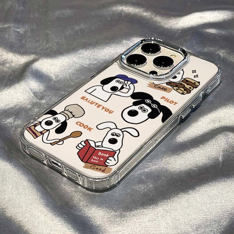 ✅Ốp Điện Thoại Mềm Chống Sốc Hình Cún Dễ Thương Cho Iphone 8 12Max 13 14Pro 117 GOML