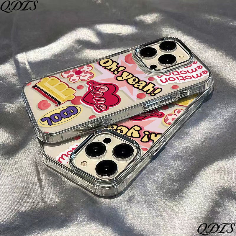 ✅Ốp Điện Thoại Mềm Chống Sốc Họa Tiết Trái Tim Cho Iphone 11 12 14Pro 78 13 3