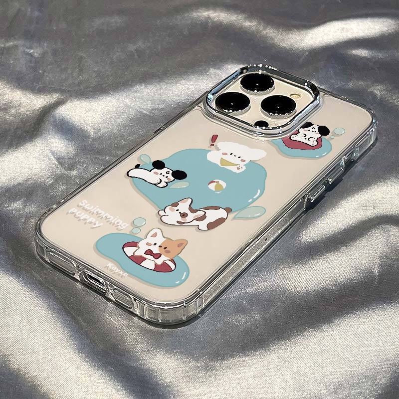 ✅Ốp Điện Thoại Dẻo Họa Tiết Chú Chó Dễ Thương Chống Sốc / Thấm Nước Cho iPhone12 plus 13 max14pro8 5CBD 11 7 Play