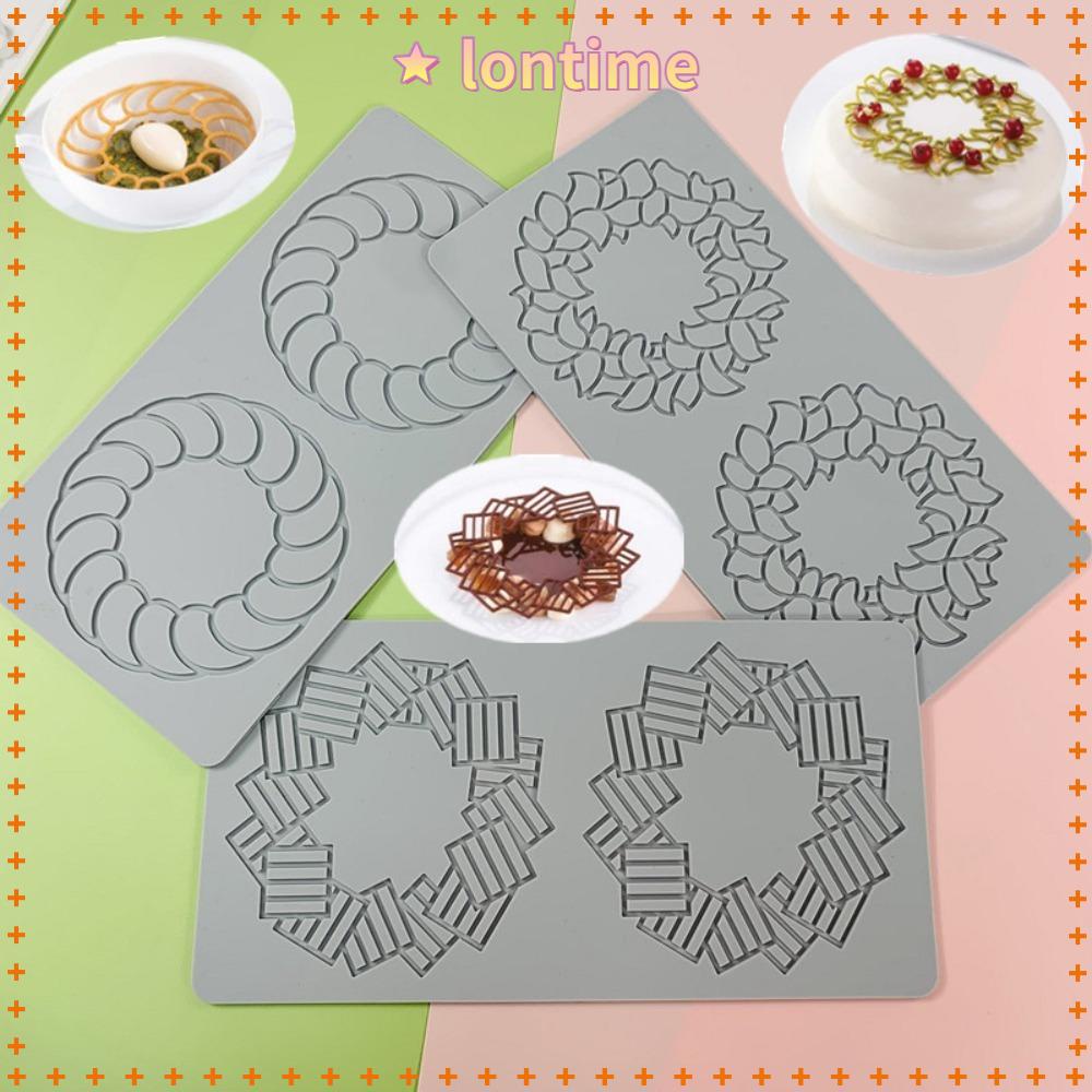 Khuôn Silicone Làm Bánh Tạo Hình Vòng Hoa Lá Độc Đáo Tiện Dụng