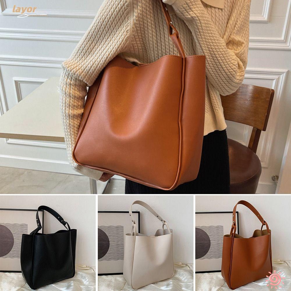 Túi Xách Da PU Cỡ Lớn Thời Trang Thanh Lịch Cho Nữ