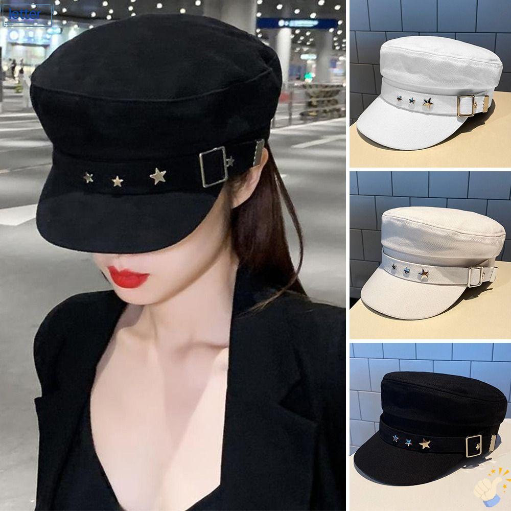 Mũ Beret Chất Liệu Cotton Phong Cách Retro Anh Quốc Cho Nữ