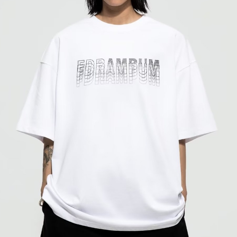 Áo Thun Tay Ngắn Dáng Rộng Đính Đá Phong Cách Đường Phố Mỹ Thời Trang Mùa Hè Cho Nam Và Nữ