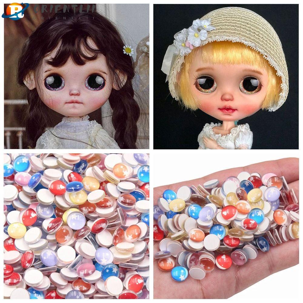 Set 20 Kẹp Tóc Kính Mắt Ngôi Sao Năm Cánh Cho Búp Bê