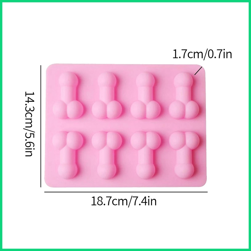 Khuôn Làm Đá Bi 8 Ngăn Dễ Tháo Lắp Tiện Dụng DIY