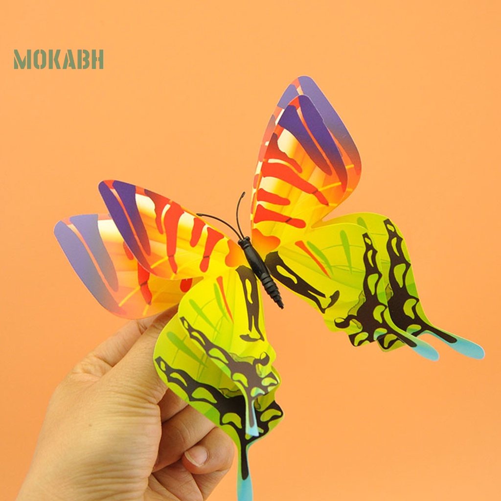 [Mok Abh] 12 Kẹp Tóc Hình Bướm Phong Cách Bohemia Chống Rỉ Sét