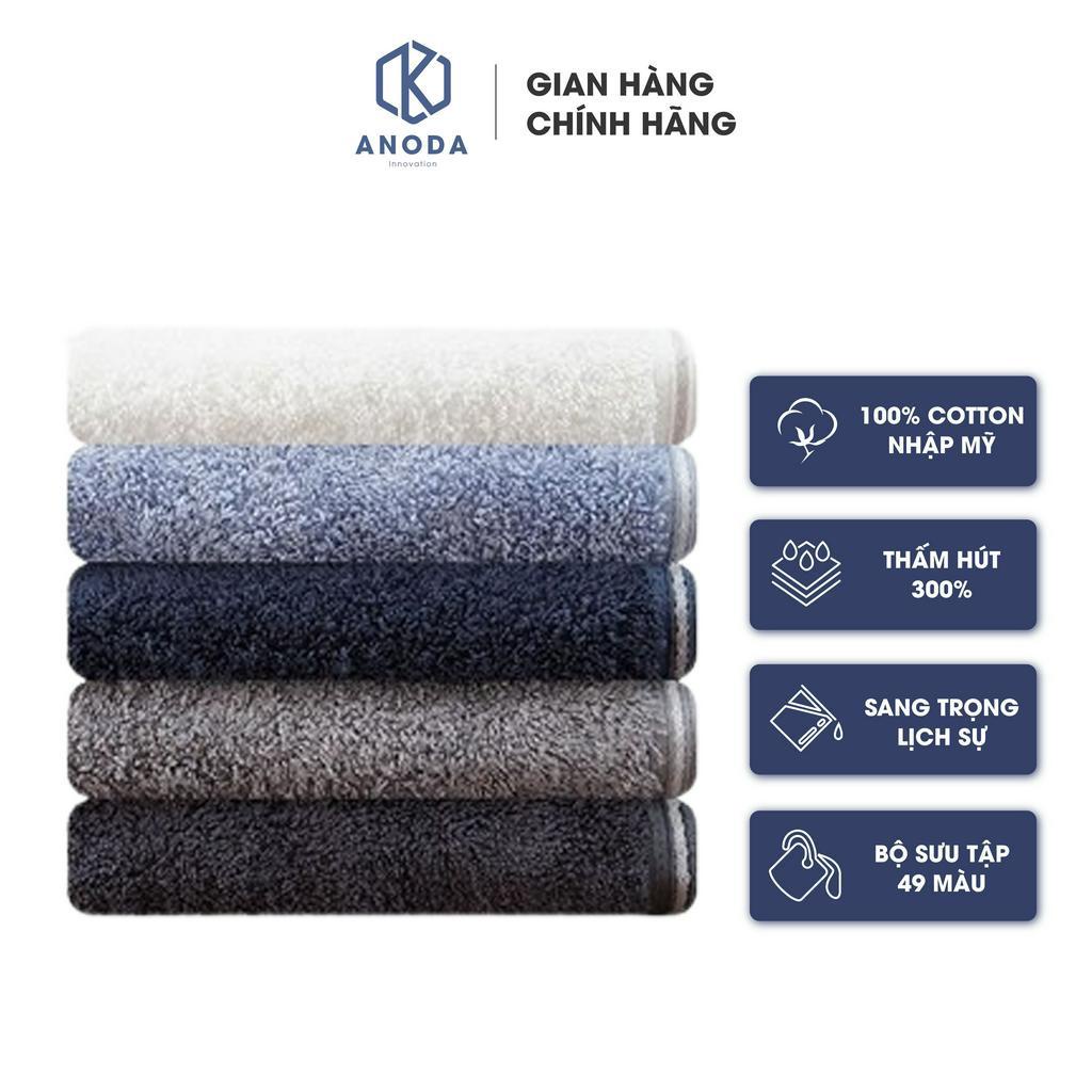 Khăn Tắm Cao Cấp Anoda 220g - Vua Khăn Dùng Cho Gia Đình Spa Khách Sạn 100% Cotton Thấm Hút Không Ra Màu- 220g