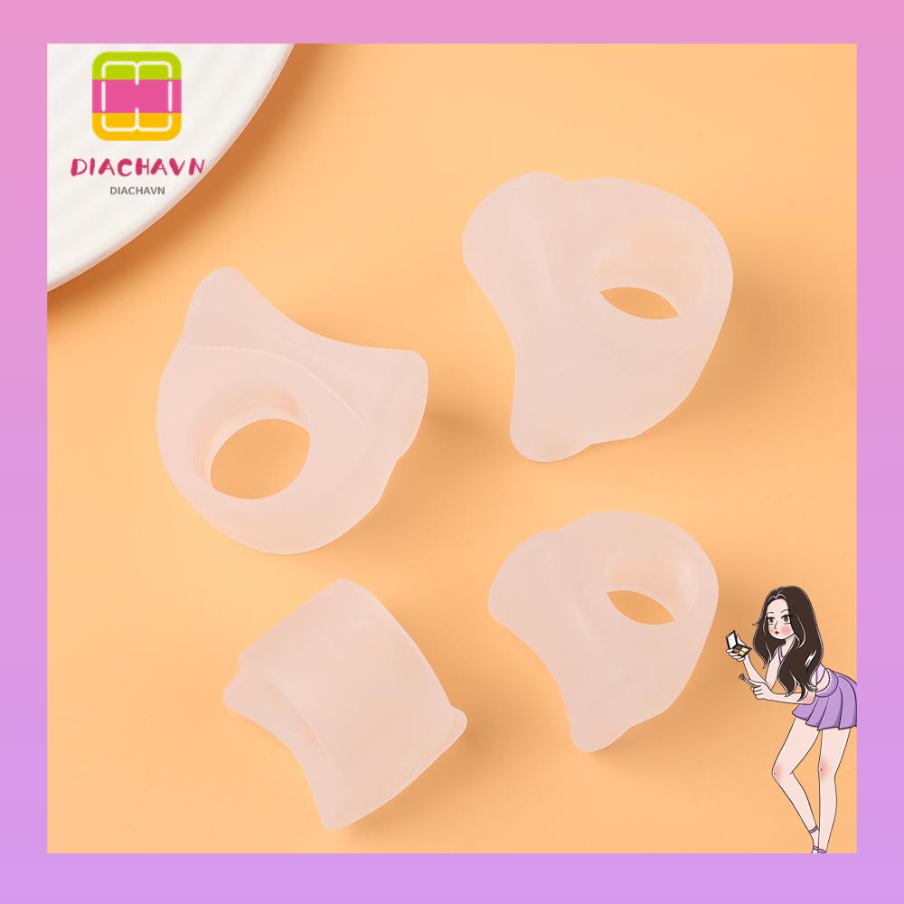 1 Cặp Đệm Tách Ngón Chân Bằng Silicone Chỉnh Hình Ngón Chân Cái
