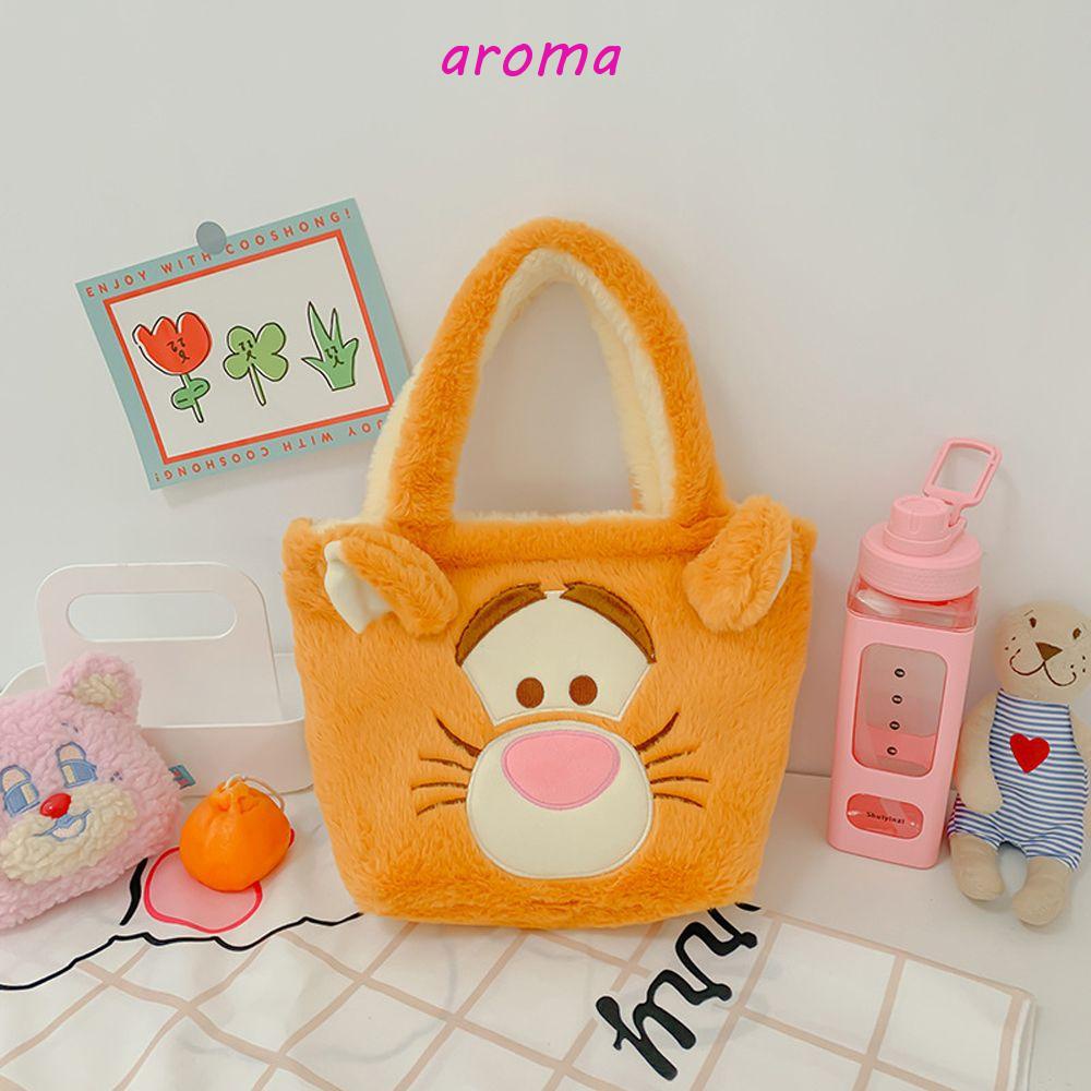 Túi Xách Nữ Hai Mặt In Hình Gấu Winnie Dễ Thương