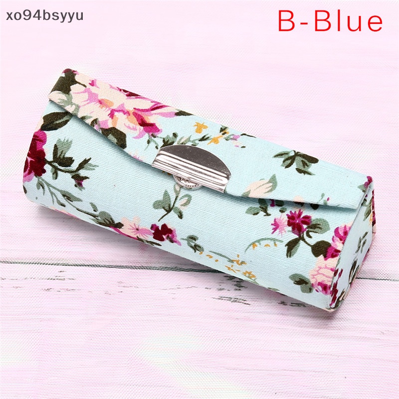 Hộp Đựng Son Môi Xo94Bsyu Họa Tiết Thêu Hoa Kèm Gương Tiện Dụng