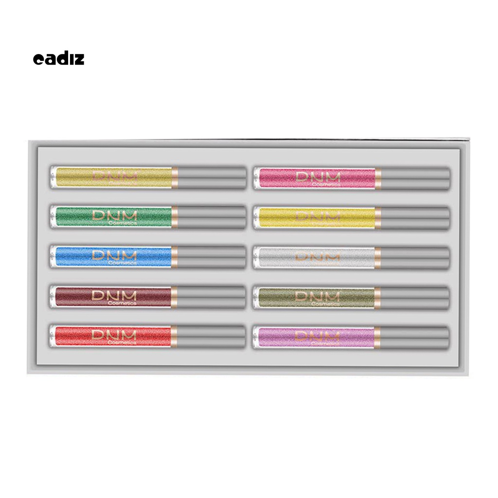 Set 10 Bút Kẻ Mắt Dạng Lỏng Chống Nước Lâu Trôi Tiện Dụng