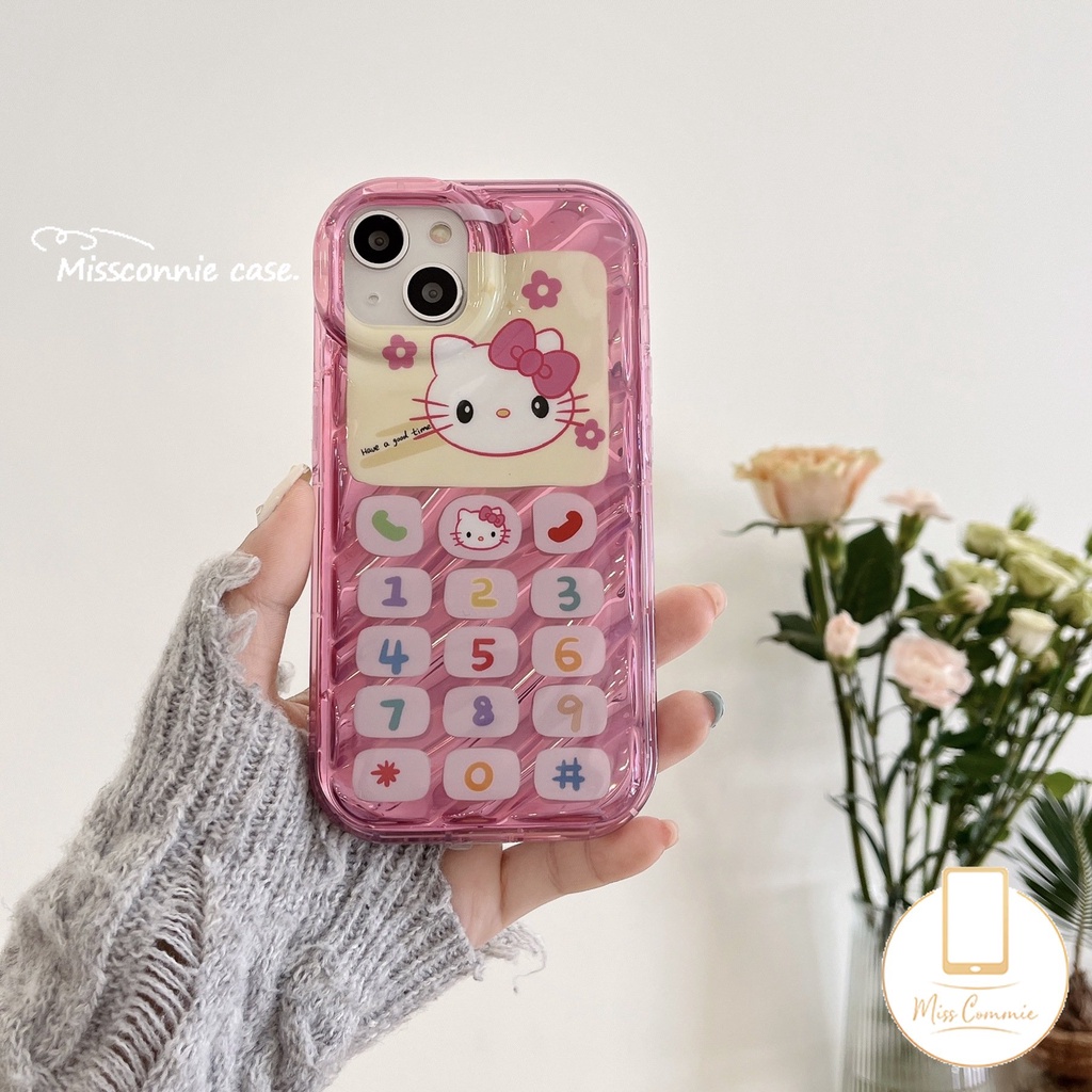 Ốp Điện Thoại Dẻo Màu Laser Hình Hello Kitty 3D Cho IPhone 11 12 13 14 Pro MAX 7 8 6 6S Plus XR X XS MAX SE 2020