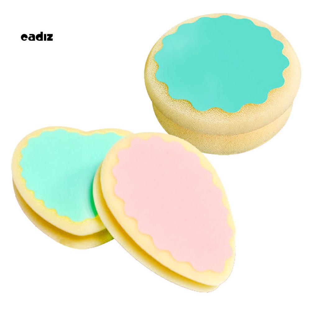 Bộ 3 Miếng Mút Tẩy Lông Không Đau Hình Trái Tim / Tròn / Giọt Nước