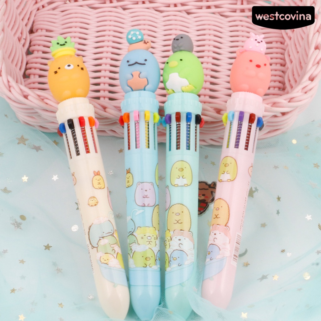 [WSTN] [WSTN]✎Bút Bi Họa Tiết Hoạt Hình Nhanh Khô Không Mùi Tiện Dụng