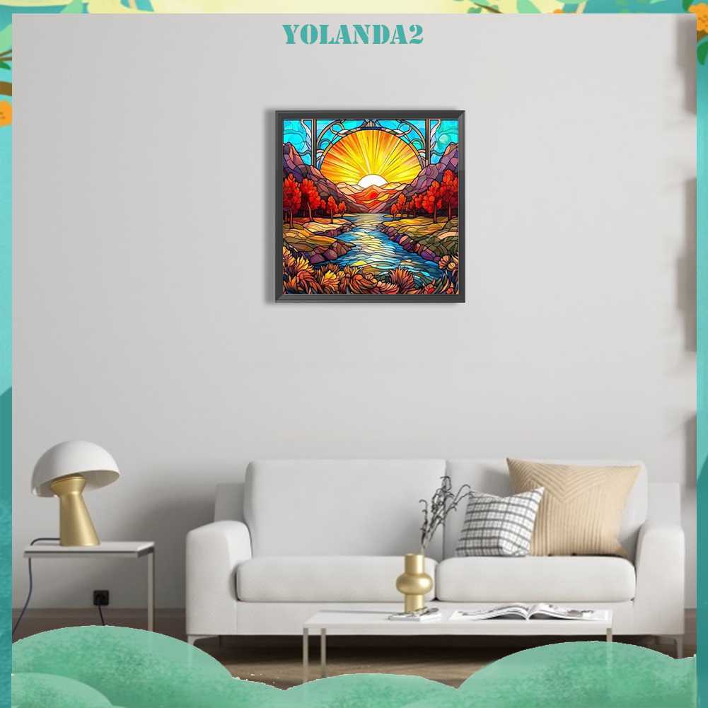 Tranh Đính Đá Kim Cương Toàn Bộ 5D DIY Hình Vẽ Phong Cảnh Trang Trí Nhà Cửa