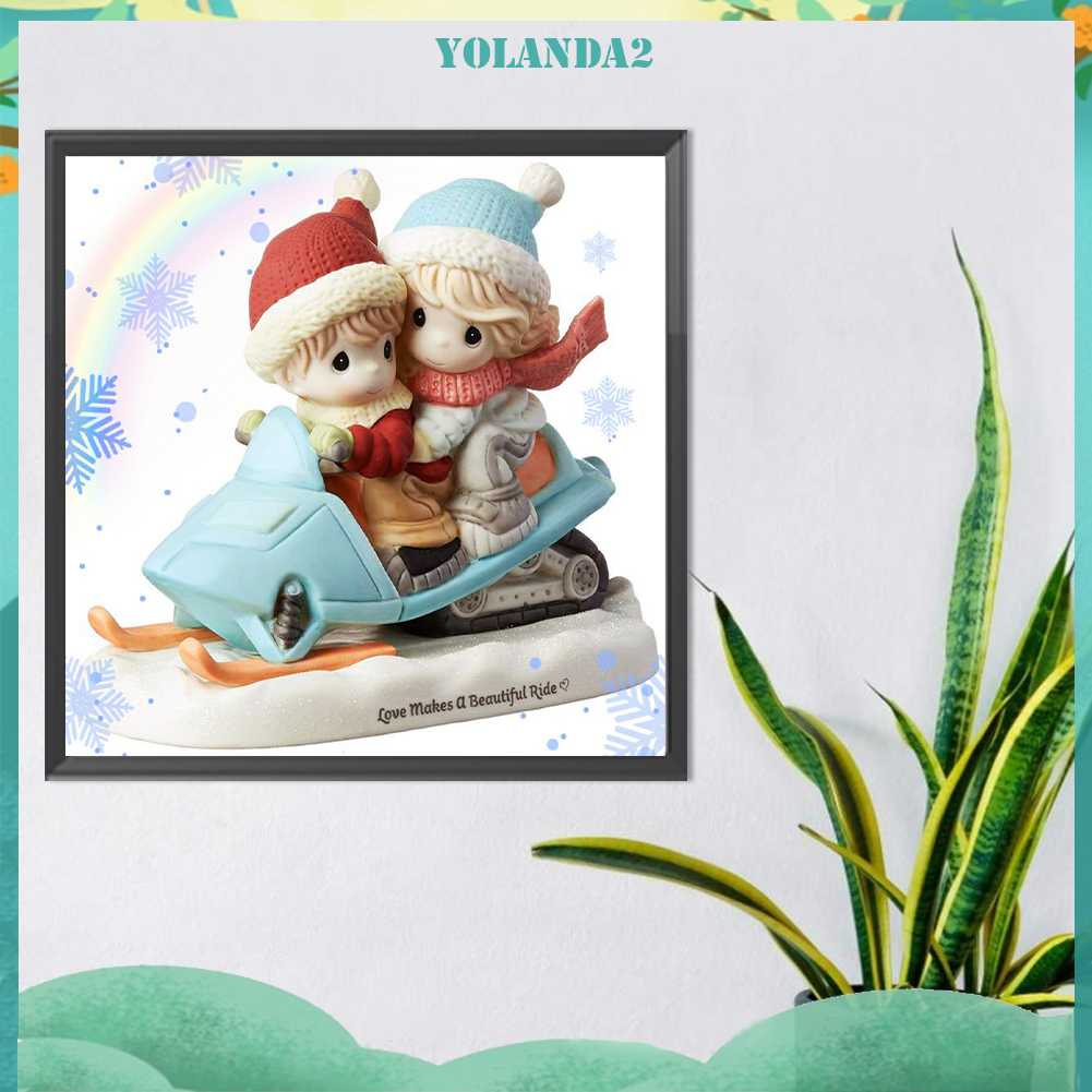 Bộ Tranh Đính Đá 5D Họa Tiết Hoạt Hình Độc Đáo DIY Dùng Trang Trí Nhà Cửa