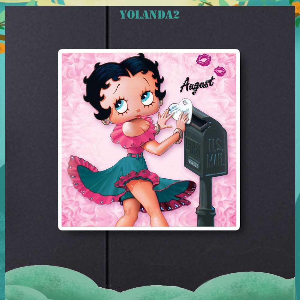 Tranh Đính Đá Kim Cương Toàn Bộ 5D DIY Hình Búp Bê Betty