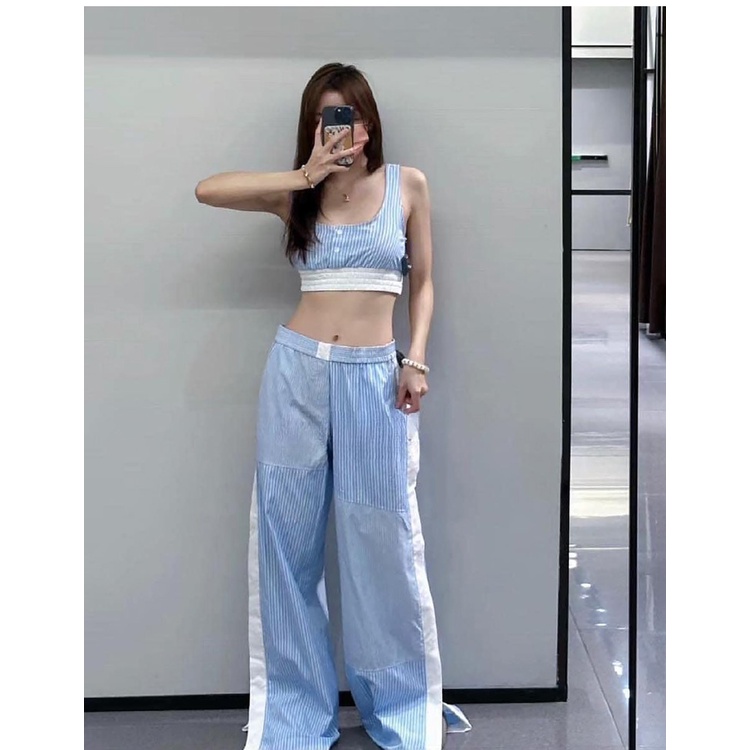 Zara Mùa Hè Mới Phù Hợp Với Sọc Chắp Vá Mới 3301278 3125277 3127277 3451277