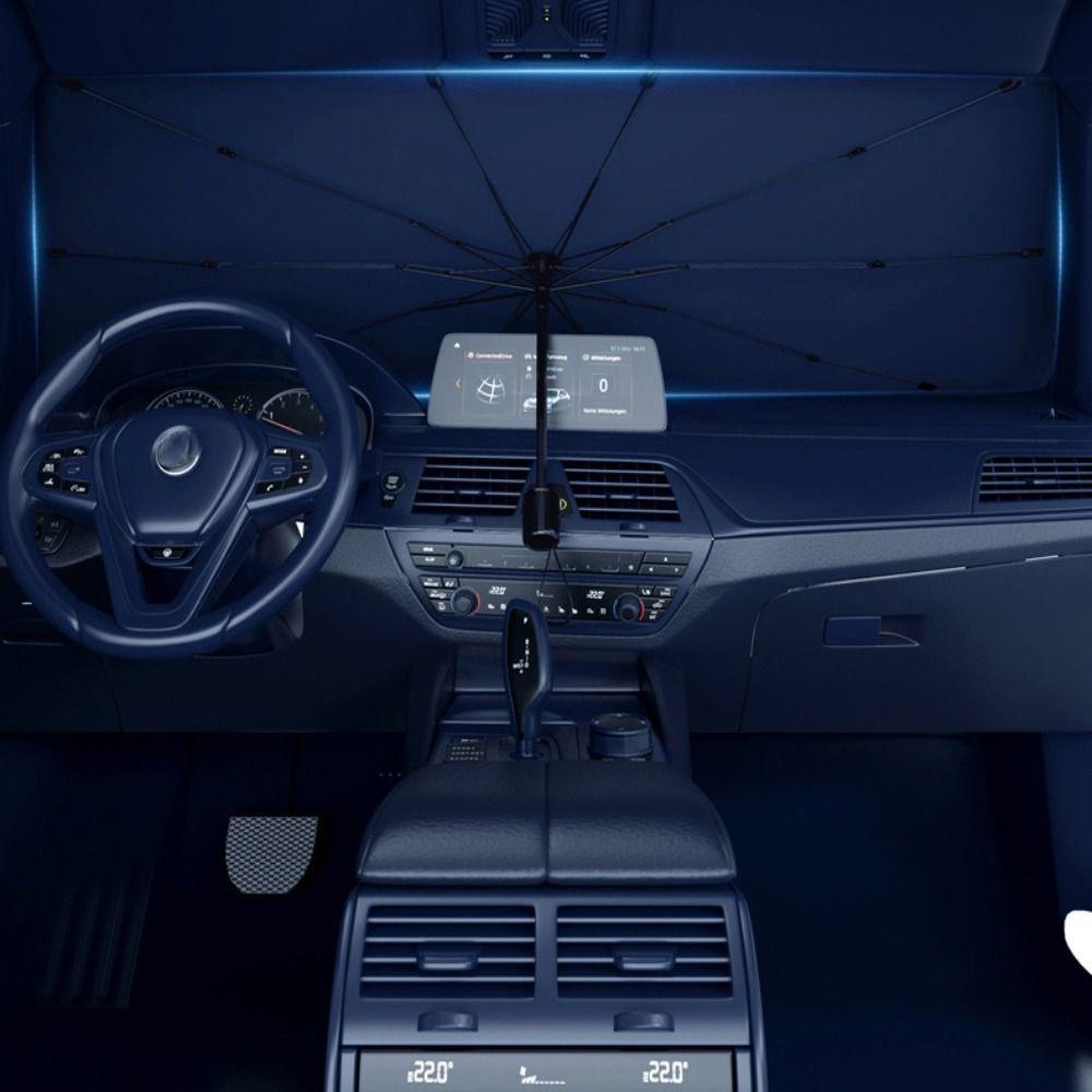 DARNELL Dù Che Nắng Cổ Chữ V Có Thể Gập Lại Kèm Túi Đựng Tiện Dụng Cho Xe Hơi