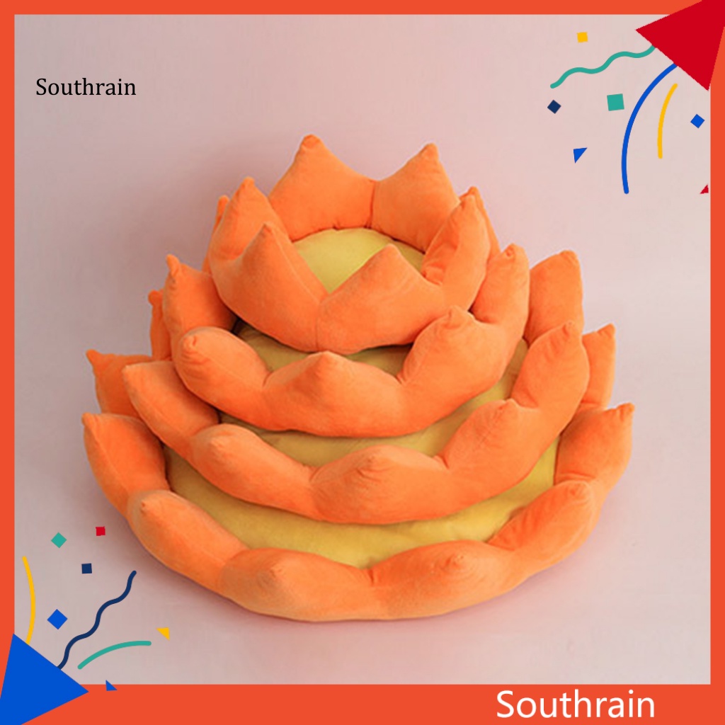 Giường Ngủ Vải Bông Kennels Tròn Dài Siêu Mỏng Có Thể Giặt Rửa Cho Thú Cưng