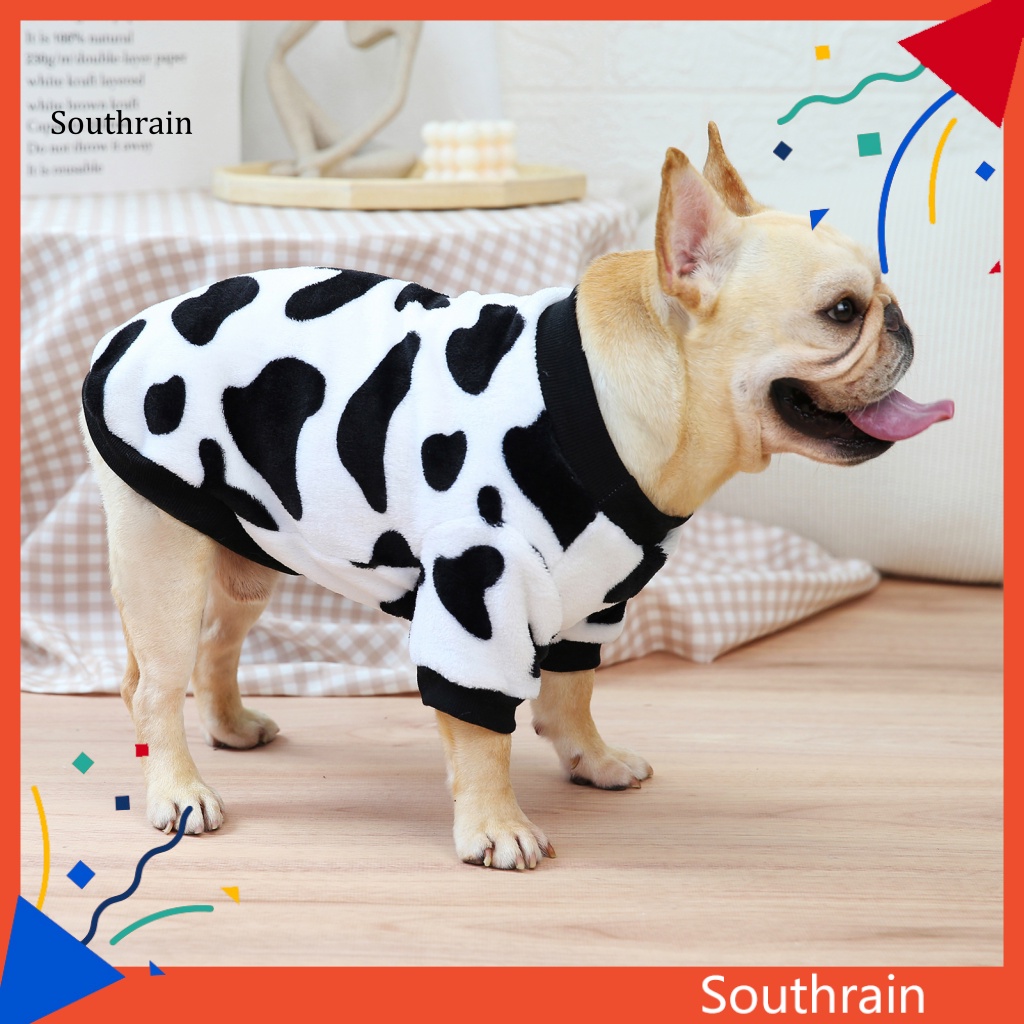 Áo Sweater Giữ Ấm Co Giãn Tốt In Họa Tiết Da Báo Cho Cún Cưng