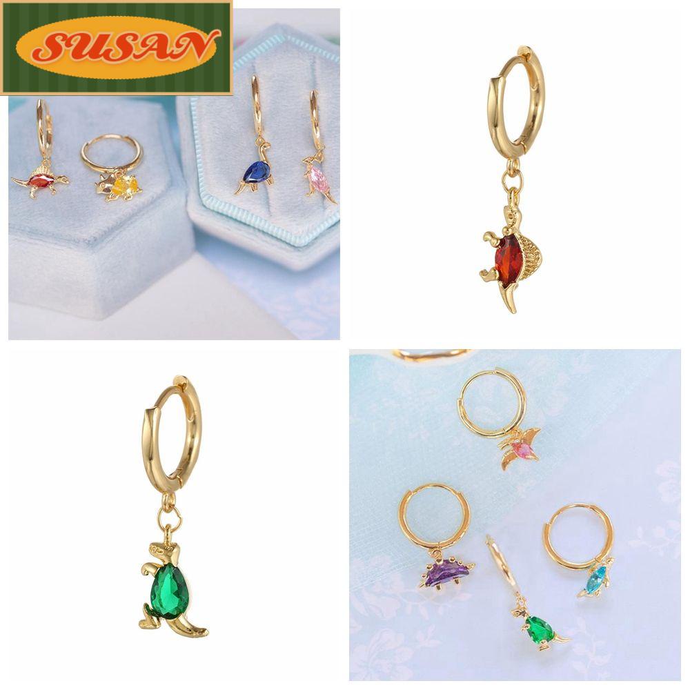 Bông Tai SUSANS Thời Trang Cá Tính|Bông Tai Mạ BạC HìNh KhủNg Long Xinh XắN