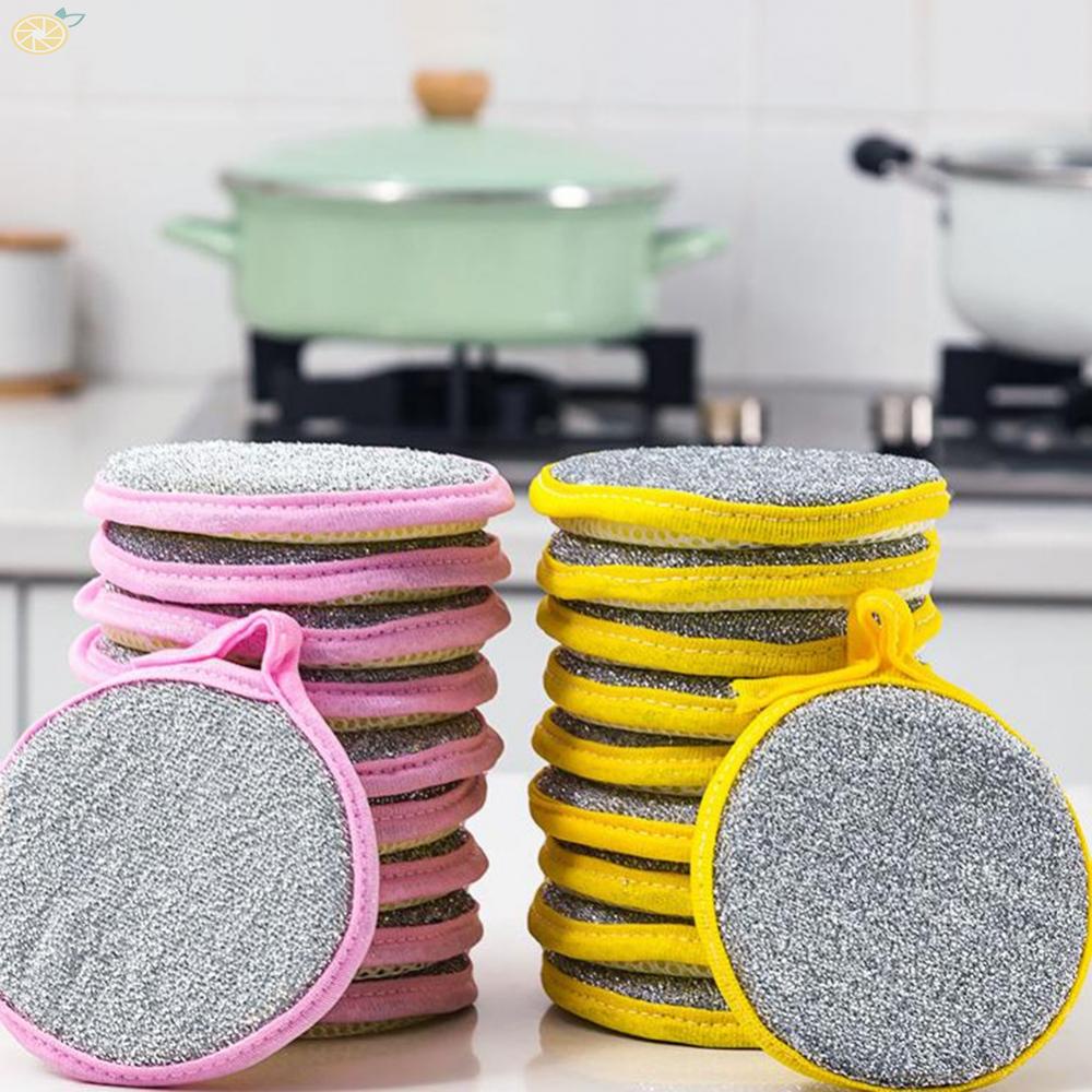 Set 5 Miếng Mút Rửa Chén Hai Mặt Kích Thước 12 * 2.5cm