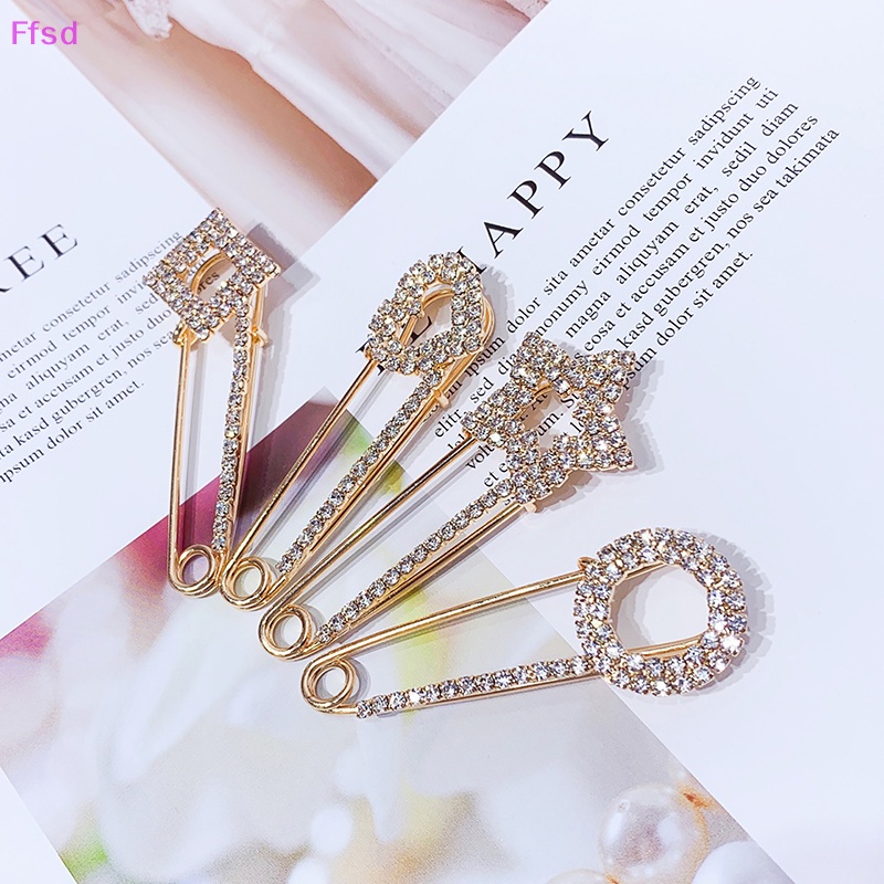 {Ffsd} Ghim Cài Áo Khoác Cardigan Sweater Trang Trí Đá Giả Kim Cương Đơn Giản Phổ Biến Làm Quà Tặng Trang Phục Hóa Trang An Toàn *