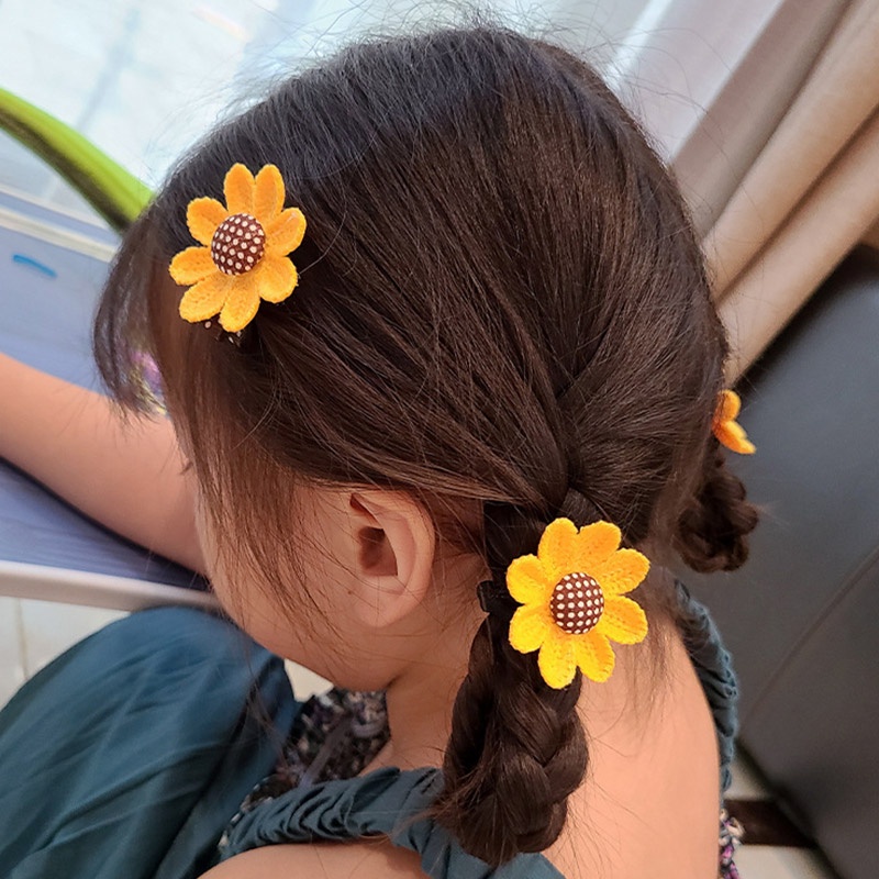 Kẹp Tóc Hình Hoa Hướng Dương Dễ Thương Cho Bé Gái Thẻ