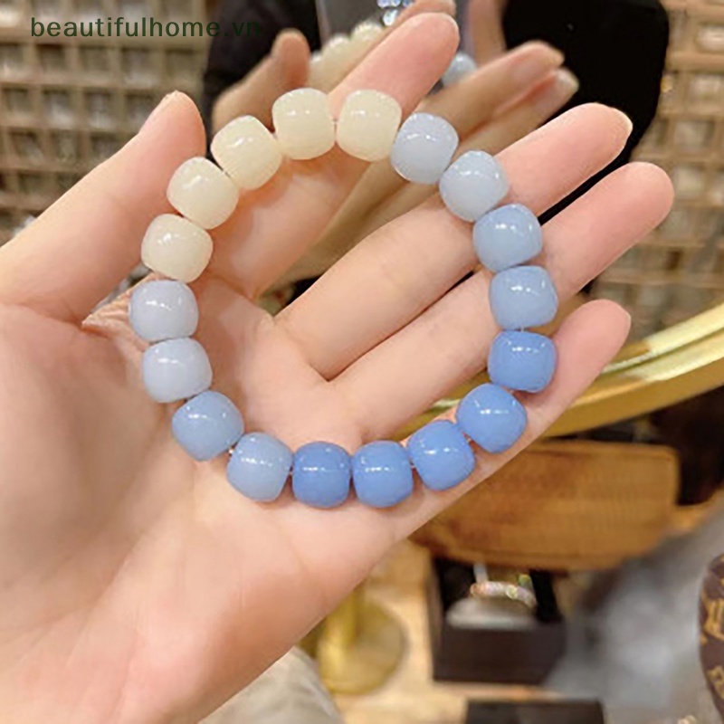 Vòng Đeo Tay Dây Mềm Mại Màu Gradient Nhiều Màu Sắc Đẹp Mắt [beauty]