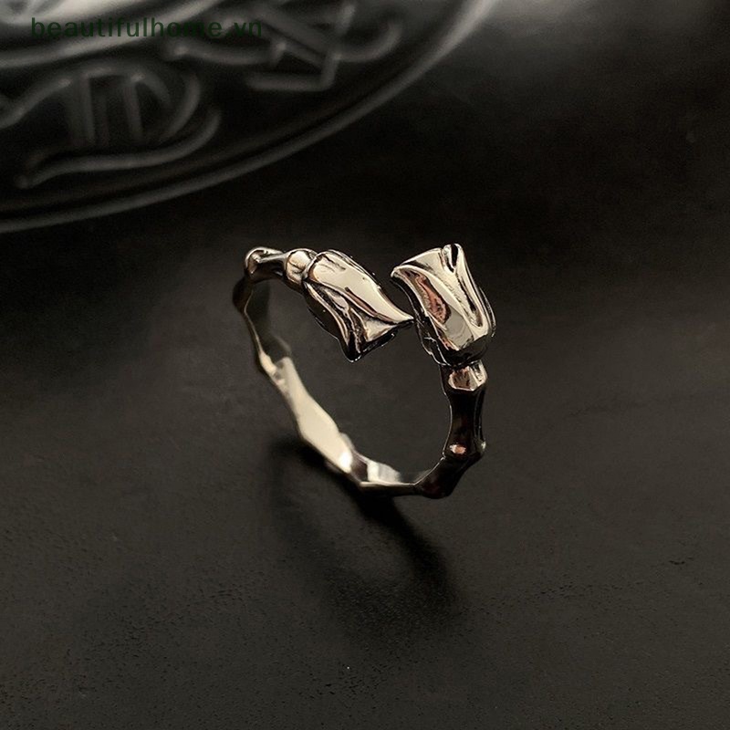 [Đẹp Mắt] Nhẫn Hở Hình Hoa Cổ Điển Hợp Thời Trang Làm Quà Tặng Trang Sức Cho Nữ [beauty]