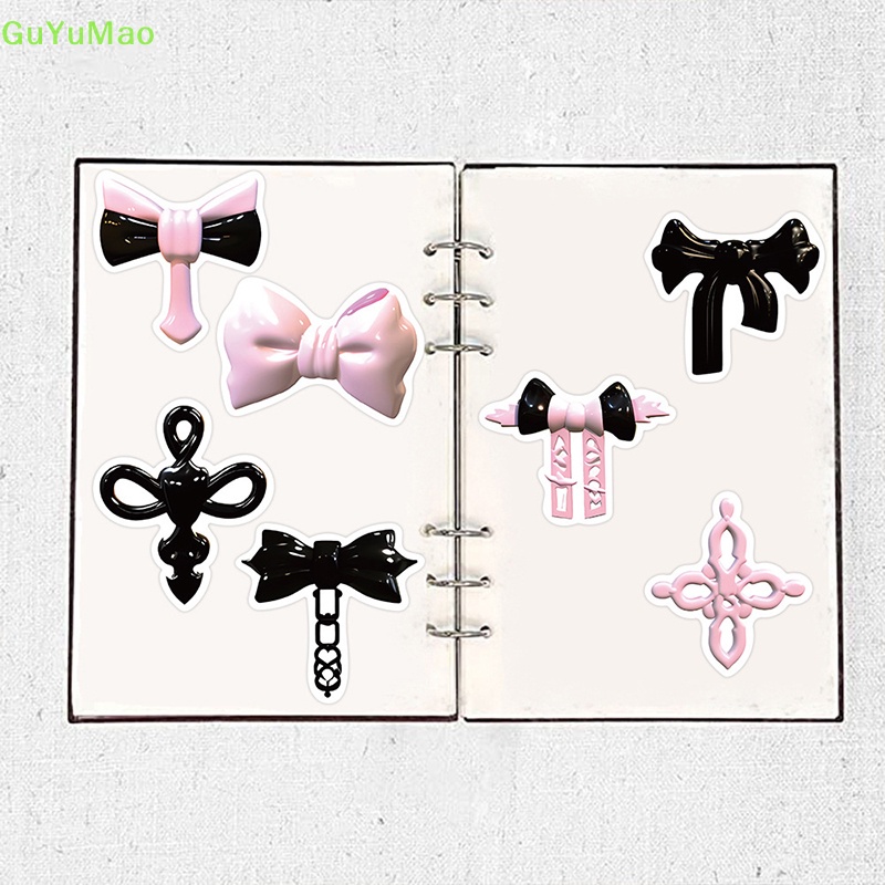 Bộ 50 Miếng Dán Graffiti 3D Màu Hồng Đen Trang Trí Xe Hơi / Vali / Laptop / Điện Thoại / Sổ Tay DIY PRTA