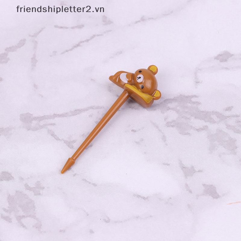 Set 8 Nĩa Ăn Trái Cây Hình Gấu Dễ Thương